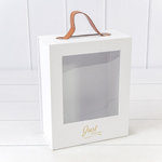 Коробка сборная 18х8.5х23 см на магнитах (Белый)