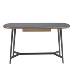 Письменный стол MQ2002DK /3137 орех и черное стекло