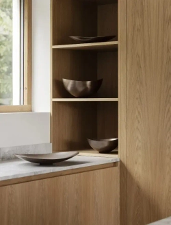 Blomus Миска Oneda M 7x35x42 см обожженный металл