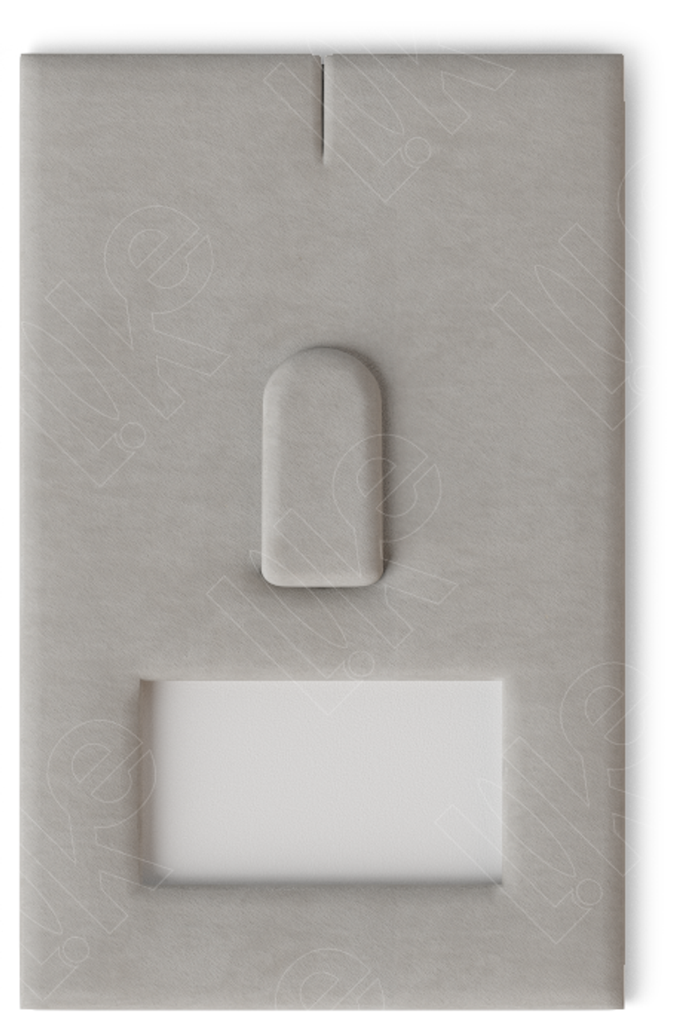 Вкладыш 13/наклонный/для кольца/язычок/окошком для бирки/прорезь для нитки