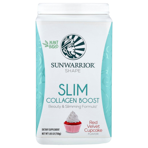 Sunwarrior, Shape, Slim Collagen Boost, кекс с красным бархатом, 750 г (1,65 фунта)