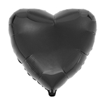 Воздушный шар Сердце 44см (Чёрное)