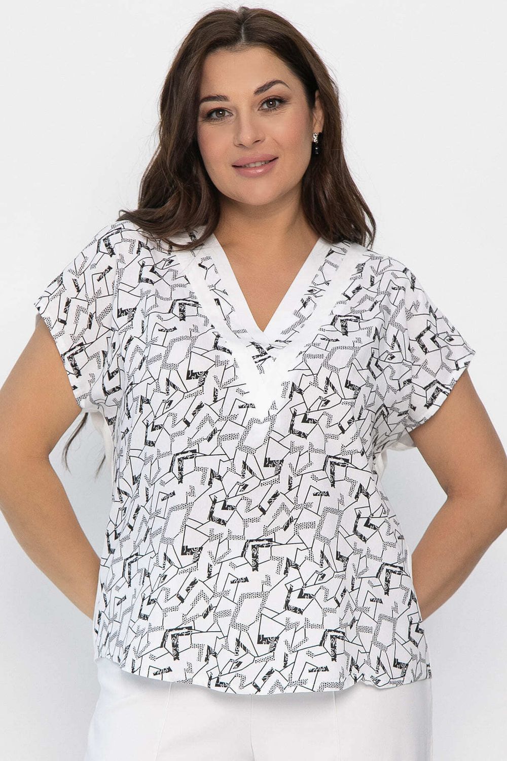 Блуза Стильный образ (белая) Б13794-3М LT Collection