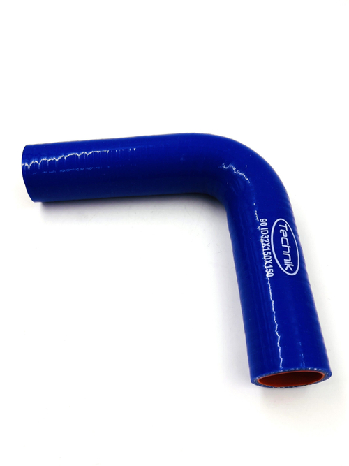 Патрубок угловой 90 размер 150х150хD32 мм 1 шт силикон