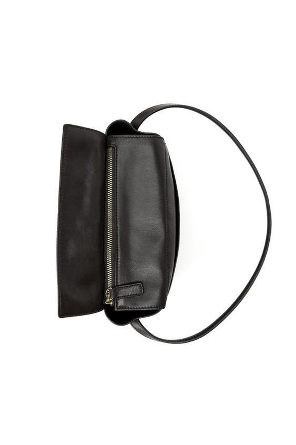 ZARA МИНИ-СУМКА ИЗ КОЖИ - LIMITED EDITION, СЕРЫЙ