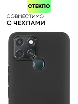 Стекло на камеру BROSCORP для Infinix Smart 6 оптом (арт. INF-S6-CLEAR-CAM-GLASS)