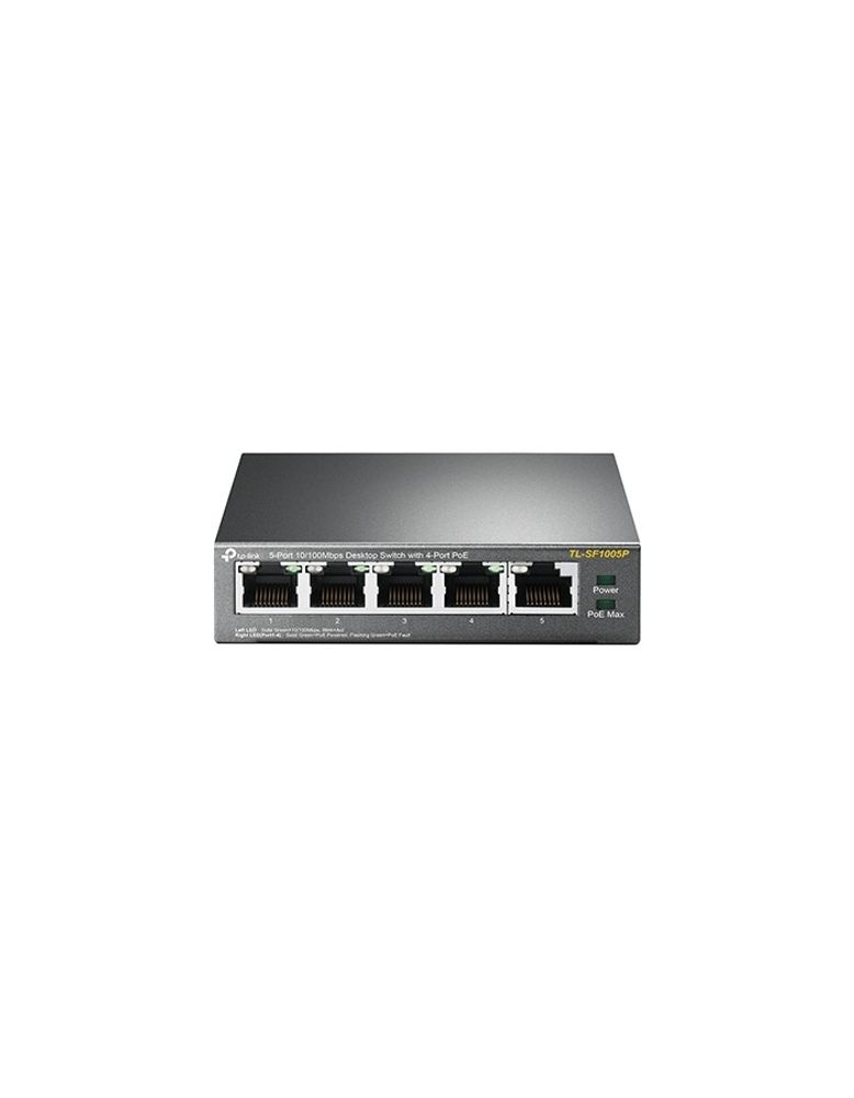 TP-Link TL-SF1005P 5-портовый 10/100 Мбит/с настольный коммутатор с 4 портами PoE+