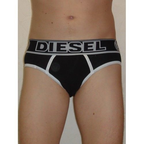 Мужские трусы брифы черные (модал)  Diesel Indian Black Brief DIS0088