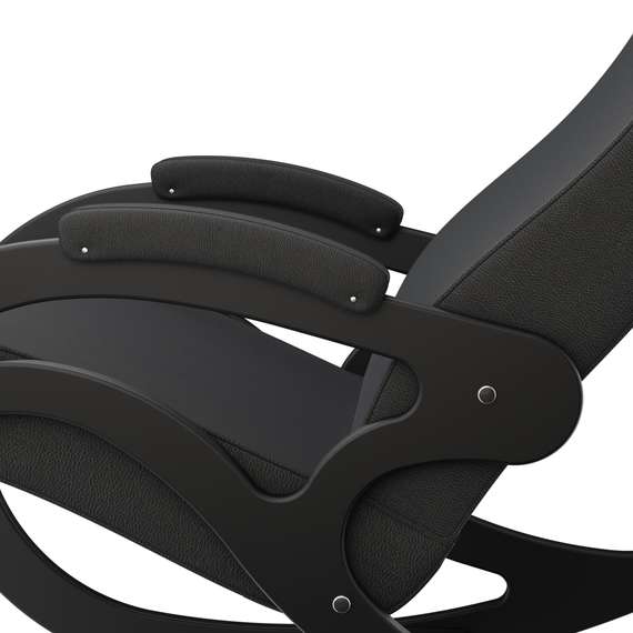 Кресло-качалка Каула М экокожа Дунди 109, каркас венге