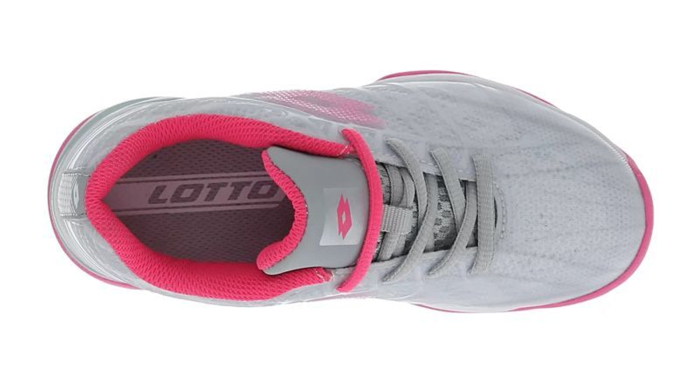 Детские теннисные кроссовки Lotto Mirage 300 All Round Junior - vapor gray/vivid fuchia/cool gray