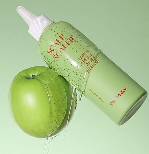 Trimay Green Capsule Apple Vinegar Scalp Scaler пилинг для кожи головы с яблочным уксусом и растительными экстрактами