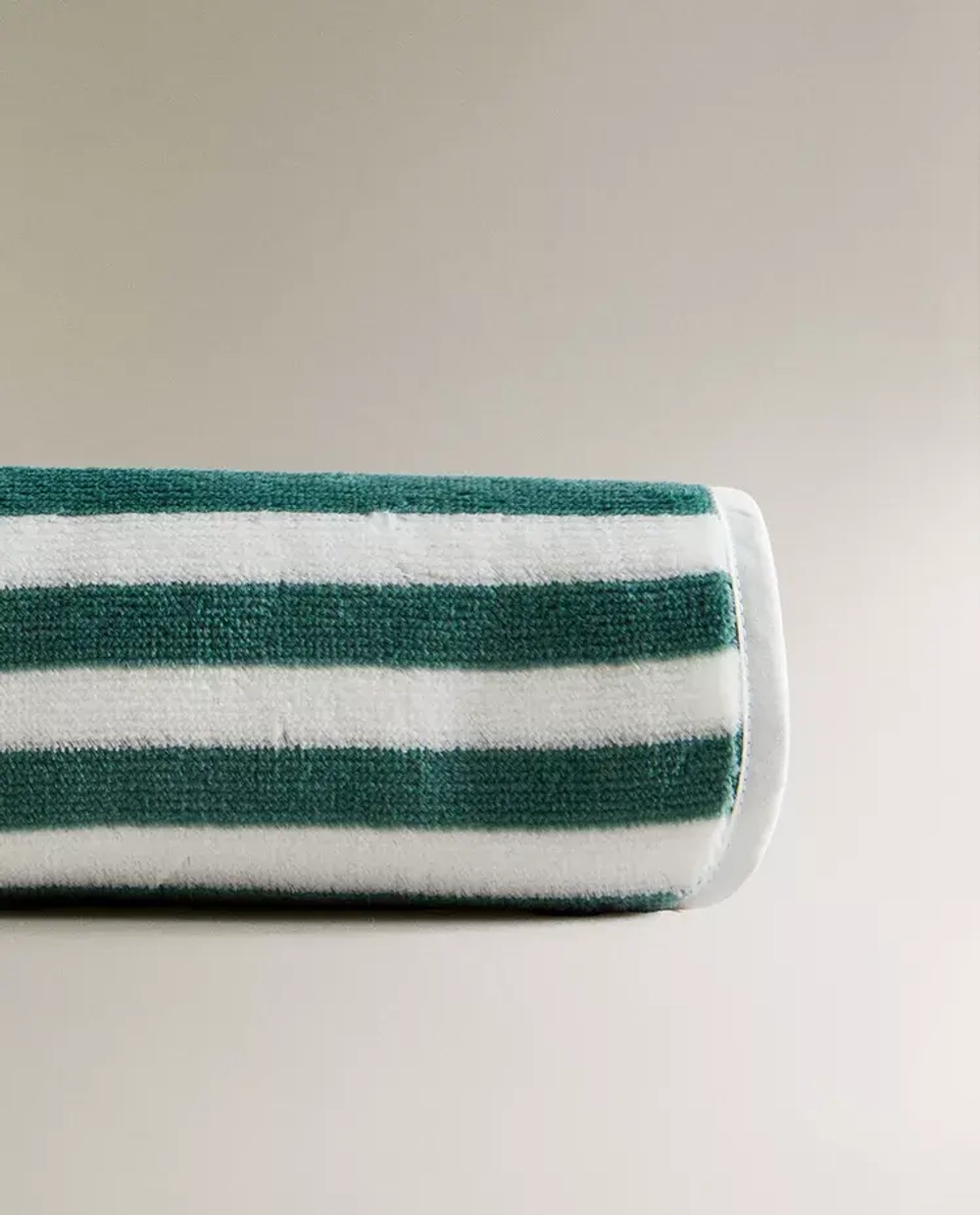 ZARA HOME ДЕТСКОЕ ПОЛОТЕНЦЕ В ПОЛОСКУ, ЗЕЛЕНЫЙ