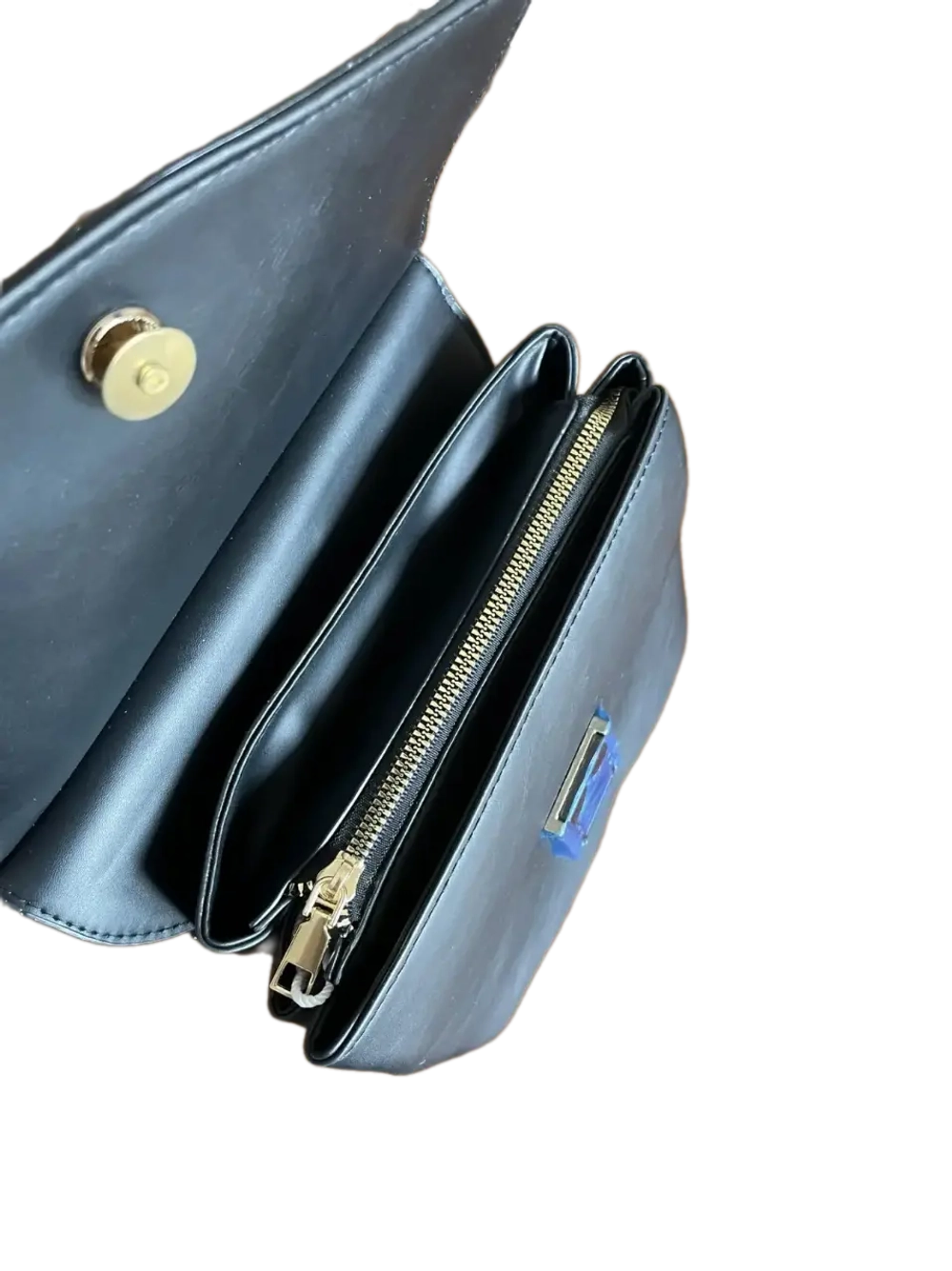 Рюкзак- сумка офисная из экокожи QOZA, черный