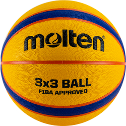 Мяч баск. MOLTEN B33T5000 р. 6, FIBA Appr, 12пан, композит.кожа (ПУ),бут.кам,нейл.корд,желто-синий