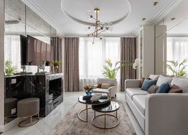 Реализованный проект квартиры в современном жилом комплексе от Надежды Лашку