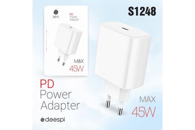 Сетевой адаптер питания DEESPI DE12 PD45W (белый)