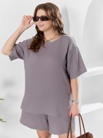 Блузка Вуаль-4 Виотекс СЕРЫЙ