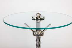 Кофейный столик "Лофт 1" Серебро