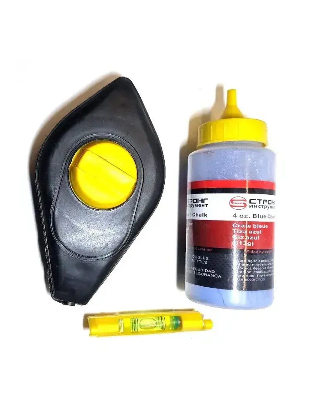 Шнур отбивочный разметочный с краской, 15 м