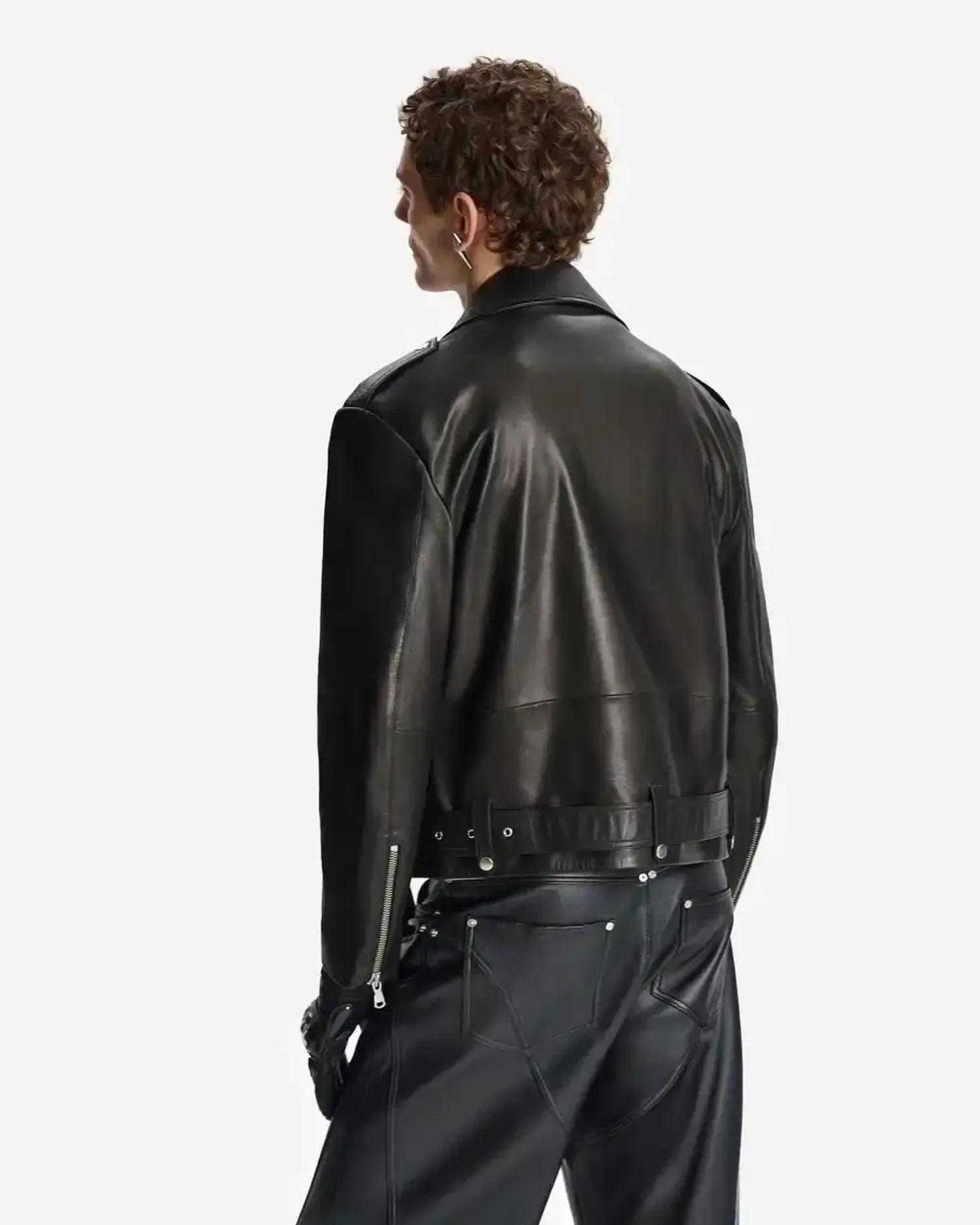 Куртка Biker из кожи наппа