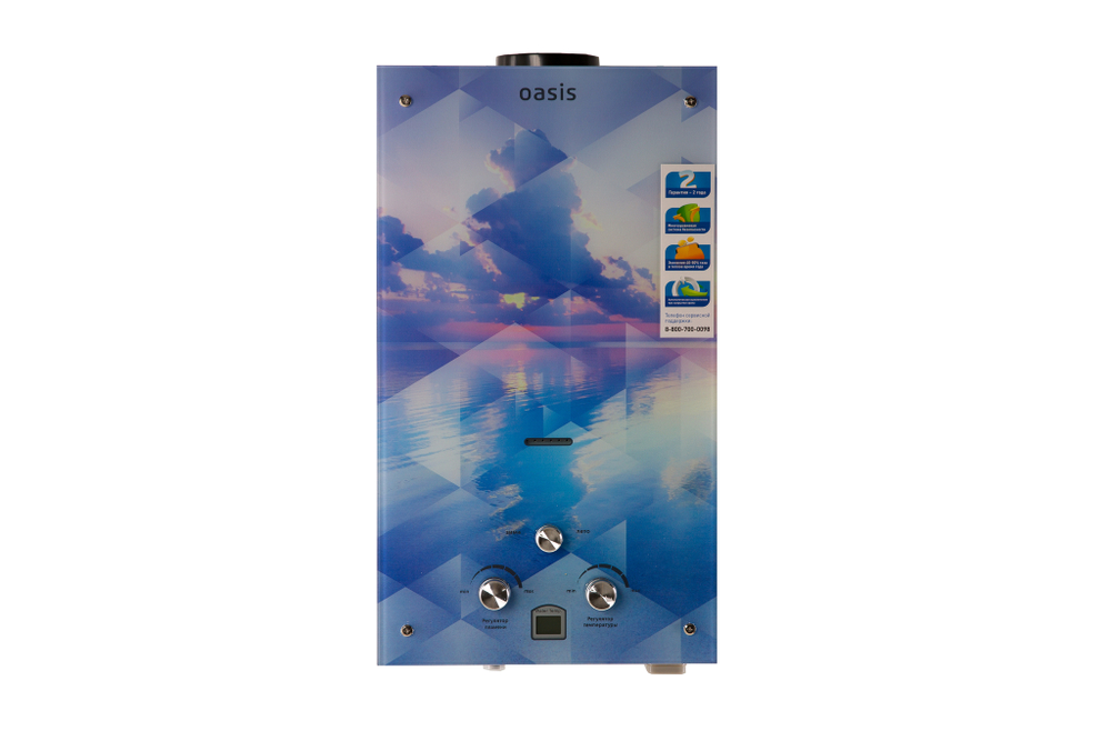 Газовый проточный водонагреватель "Оазис" серия Glass 20 SG (N)