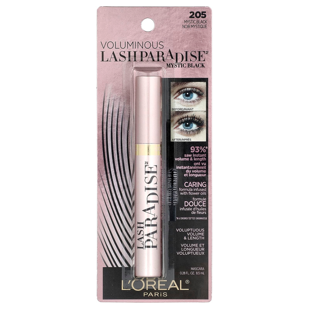 L'Oréal, Тушь для ресниц Voluminous Lash Paradise ™, 205 Mystic Black, 8,5 мл (0,28 жидк. Унции)