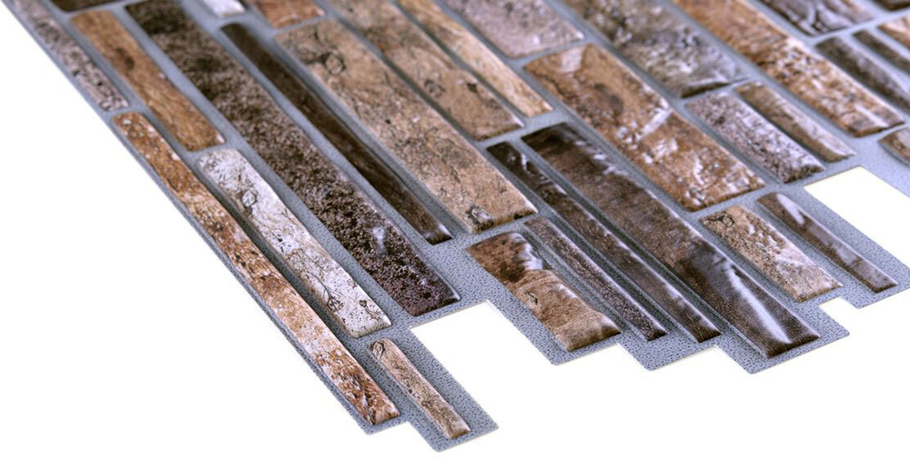 ПАНЕЛЬ РЕГУЛ 0,4 КАМЕНЬ "ПЛАСТУШКА КОРИЧНЕВАЯ 980Х489ММ