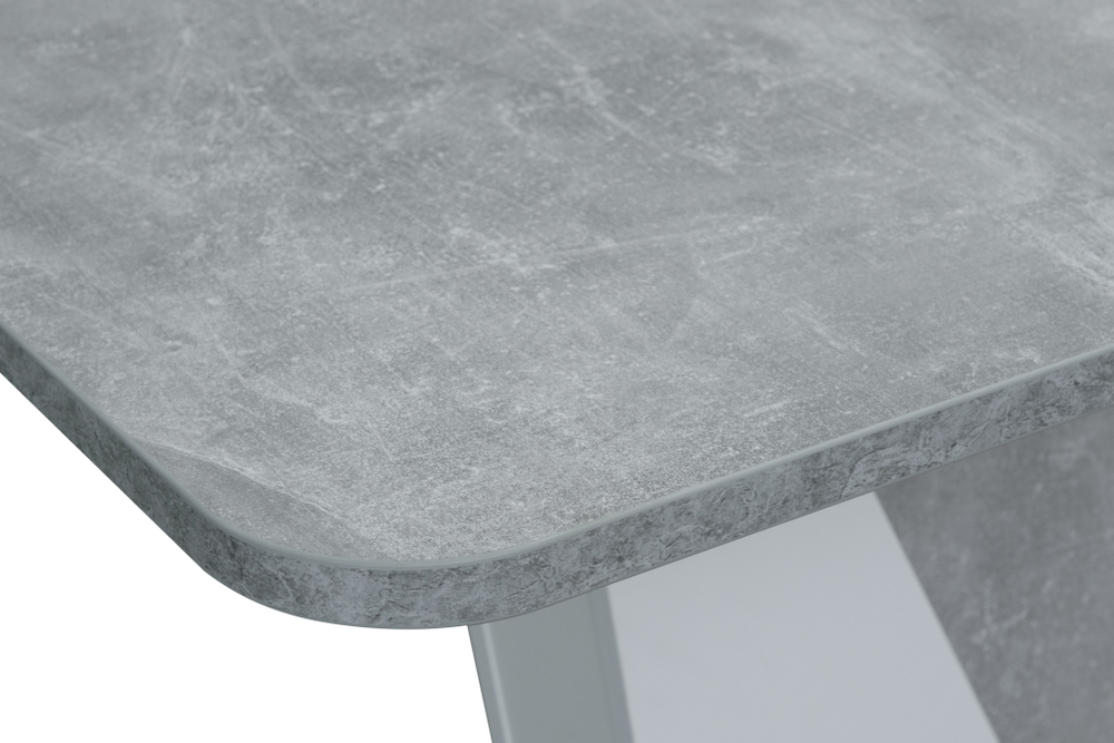 Ст 80.041 Стол обеденный "RICKY", корпус Бетон, Белый