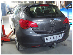 Оцинкованный фаркоп на Opel Astra J хетчбек 5 дверей 2009-2015 (без электрики), Galia O058A