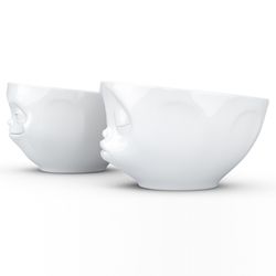 Набор чаш Grinning & Kissing, 200 мл, белый, 2 шт.