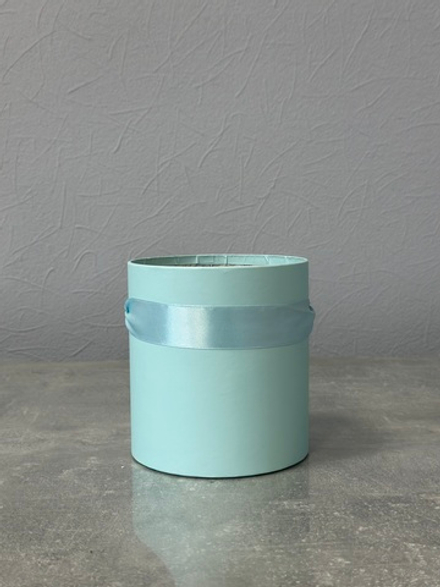 Шляпная коробка без крышки 12х15см Цвет: Светло изумрудный.