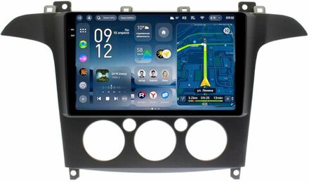 Магнитола для Ford S-Max, Galaxy 2 2006-2015 (кондиционер) - Teyes CC4-PRO монитор 9.5" 2K QLED на Android 13, Snapdragon 778G, AI, CarPlay, DSP, 4G SIM-слот