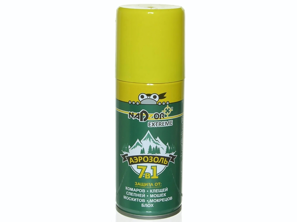 Аэрозоль Extreme 7в1 (от комаров, клещей, мошки, мокрецов, слепней, москитов, блох) Nadzor