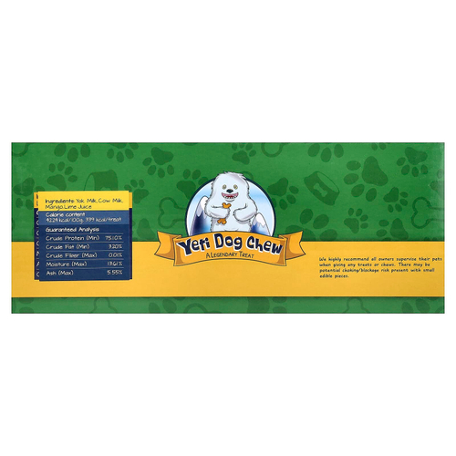 Yeti Dog Chew, гималайский сыр як, для собак, со вкусом манго, 3 фунта