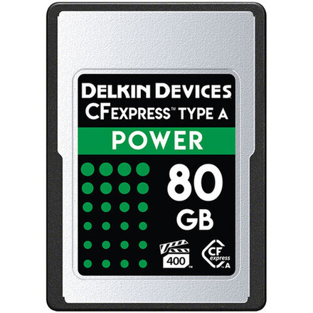 Карта памяти Delkin Devices Power CFexpress Type A 80GB, R/W 880/790 МБ/с