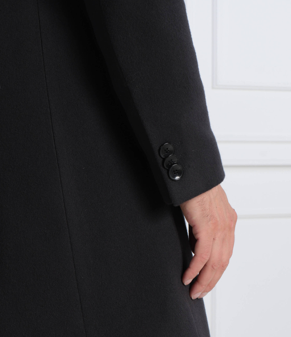 Хлопковое пальто h-hyde-c-224 BOSS BLACK - темно-синий(50485199)