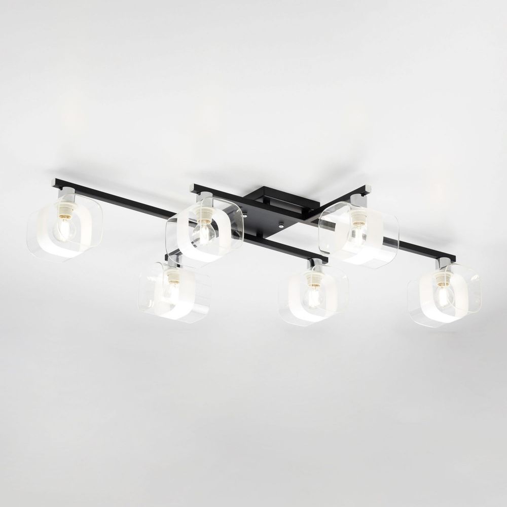 Citilux Вирта CL139165 Люстра потолочная Чёрная Матовая