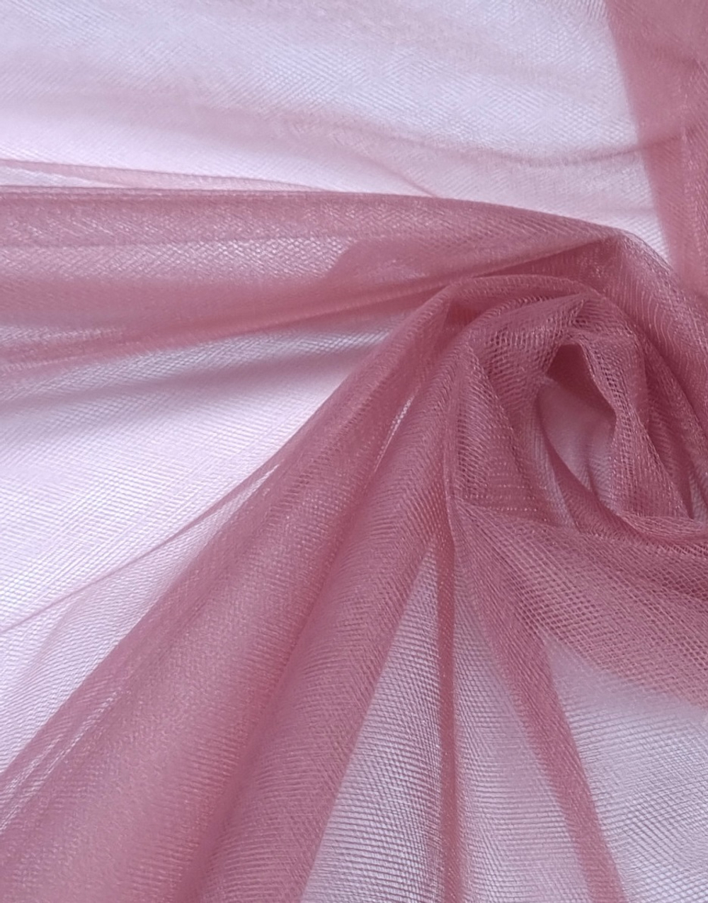 Фатин пыльная роза, SUPER SOFT TULLE C48
