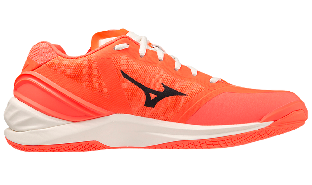 Мужские кроссовки для бадминтона/сквоша Mizuno Wave Stealth Neo - neon flame/black/bol