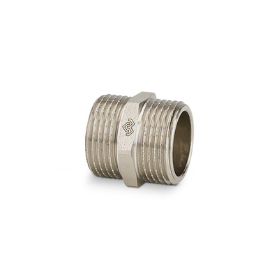 Ниппель Varmega - 1/4" (резьбовой, никелированная латунь)