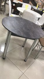 Стол Круг ЛДСП нераздвижной (подстолье прямое камень тёмный)