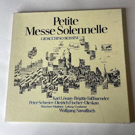 Винтажная виниловая пластинка LP Rossini Россини, Маленькая Торжественная Месса Petite Messe Solennelle (Германия 1975)