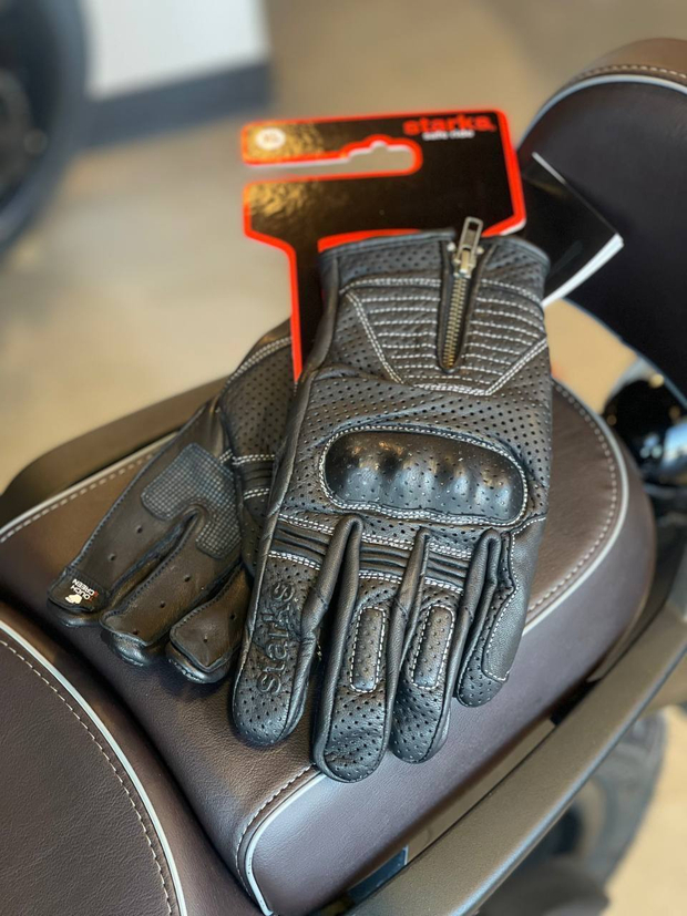 Мотоперчатки STARKS Capella Air перфорированная кожа черные