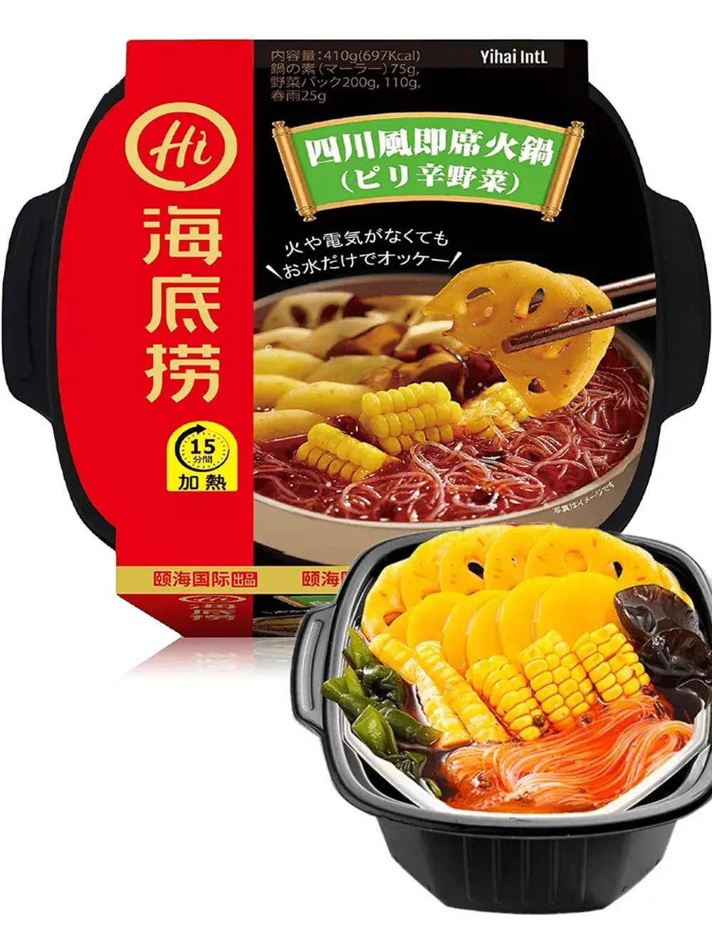 Саморазогревающаяся лапша с овощами и острым соусом 400 г