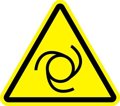 Знак "Внимание, автоматическое включение (запуск) оборудования"