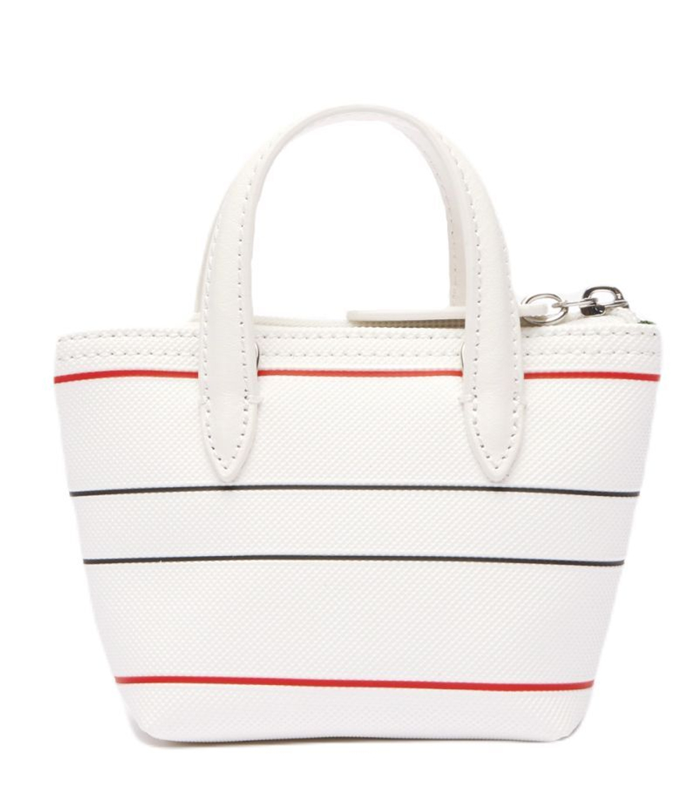 Lacoste L.12.12 Coated Mini Canvas Tote Bag - White
