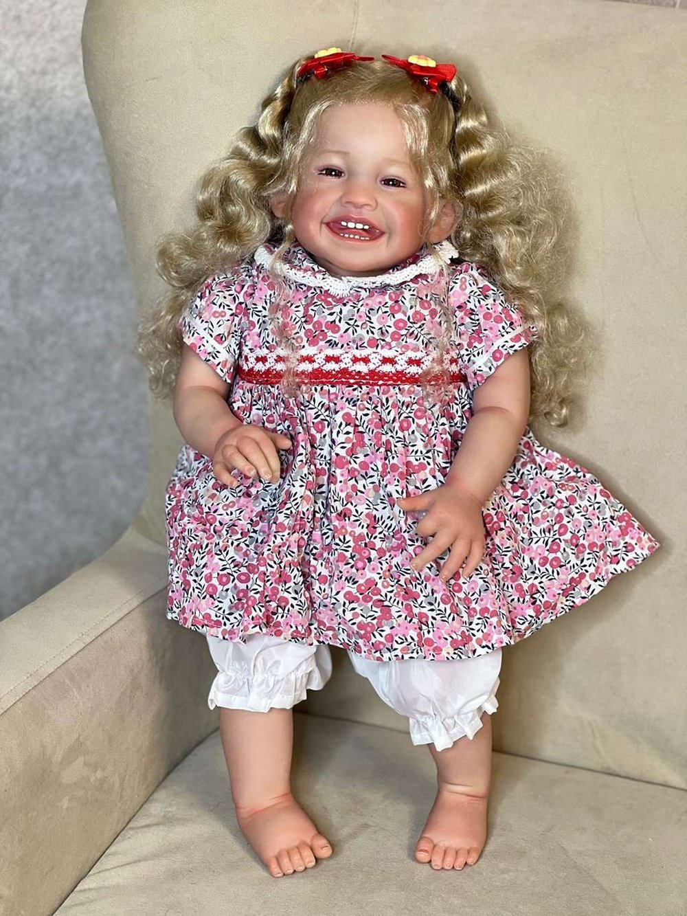 Кукла Реборн мягконабивная 60см в пакете (FA-614)