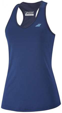 Футболка для девочки теннисная Babolat Play Tank Top Girl - estate blue