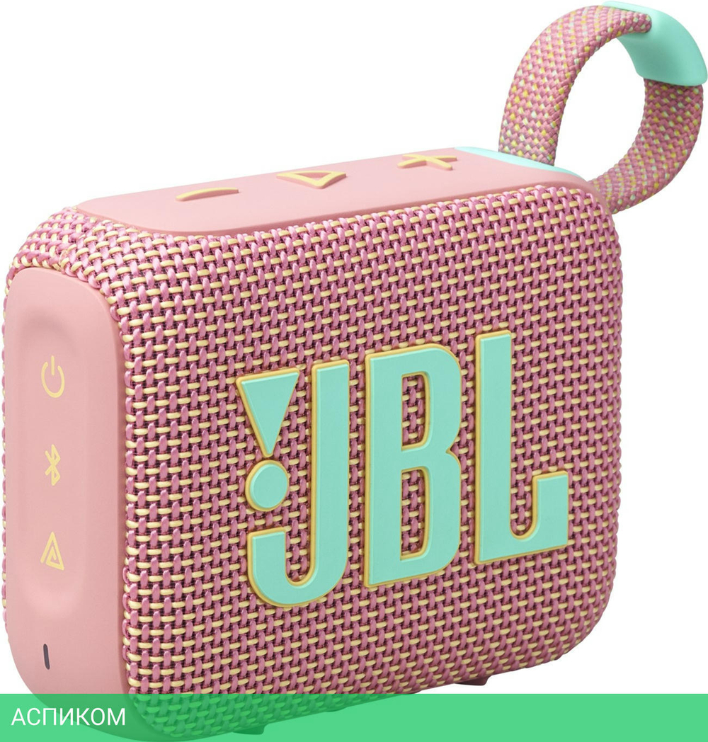 Беспроводная колонка JBL Go 4 Pink (JBLGO4PINK)