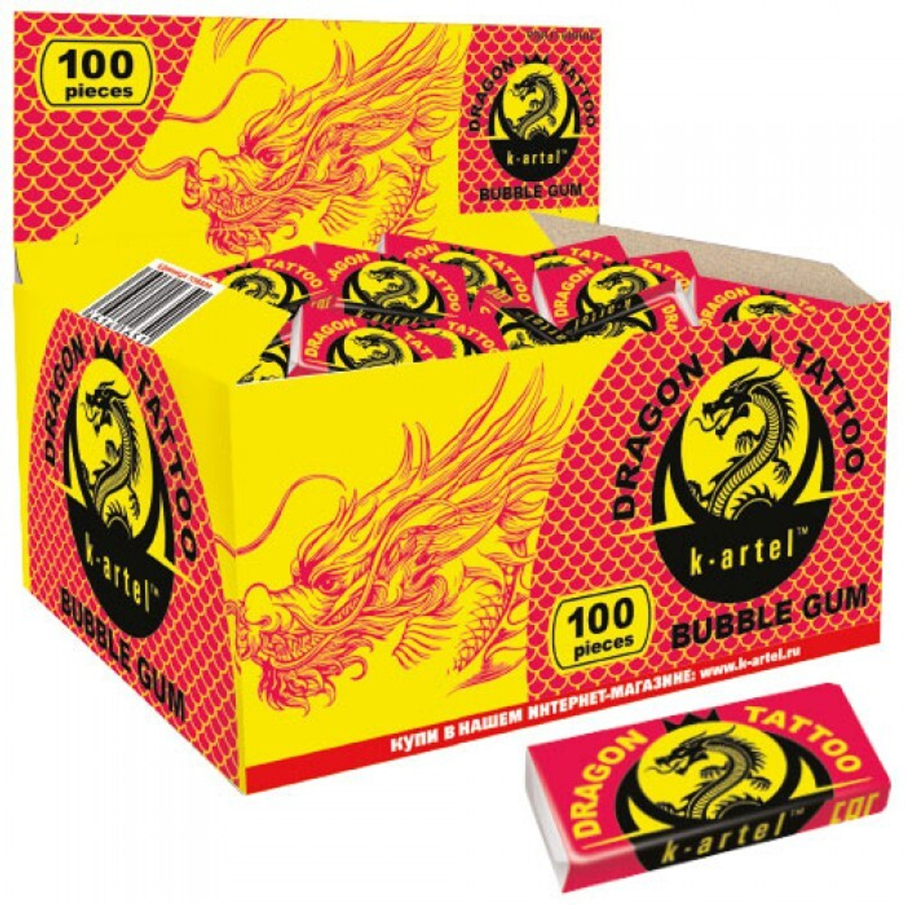 Ж/Резинка Dragon с ТАТУ 100 шт